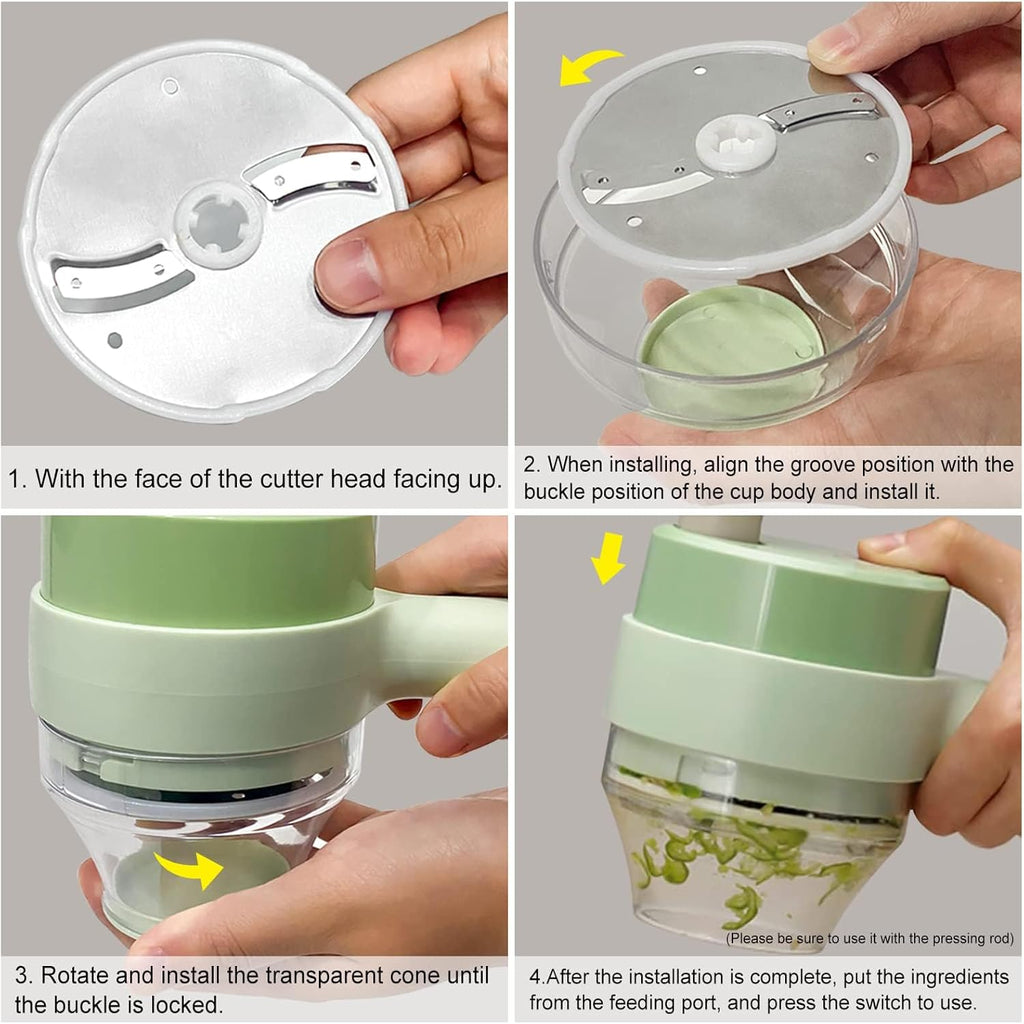 Mini USB Chopper – For Garlic, Onion & Veggies